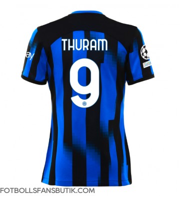 Inter Milan Marcus Thuram #9 Replika Hemmatröja Damer 2023-24 Kortärmad